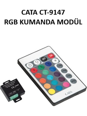 Cata CT-9147 RGB Kumanda Modül 20 mt Özellikleriyle Güçlü Işık Yönü Sağlar