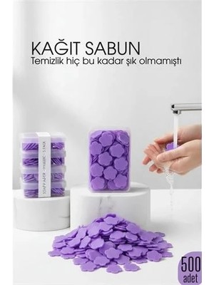 Canarino Parfümlü Elde Eriyen Kağıt Sabun - 500 Lü Paket Sihirli Sabun – Hijyenik Seyahat Kutusu 722444