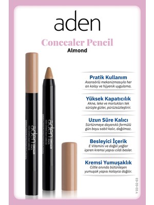 Aden Concealer Pencil - Kapatıcı Kalem 03 Almond(Badem)