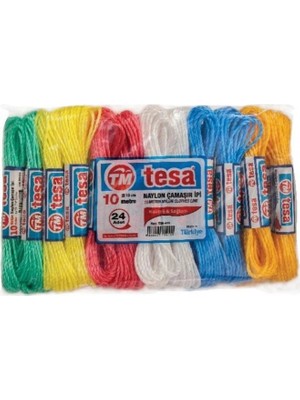 Marsilyan™- Temsan 10 Metre Naylon Çamaşır Ipi 24'lü