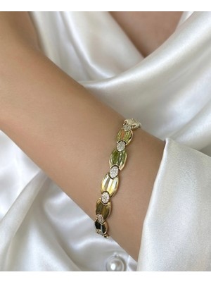 Xuping Jewelry Zarafet Müzesi Xuping Altın Kaplama Taşlı Tasarım Bileklik