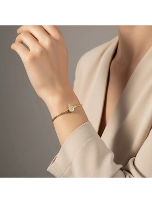 Xupıng Jewelry Pndra Model Zirkon Taşlı  Bileklik