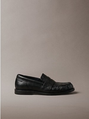 Calvin Klein Kadın Round Deri Loafer
