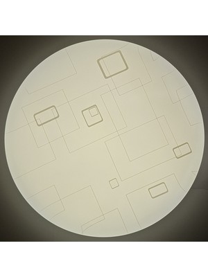 Lena Teknik Sıva Üstü LED Panel 45W Dekoratif Armatür Desenli 49 Cm(Gün Işığı 4000K)