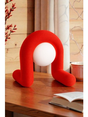 Halo Arc Modern Masa Lambası, Gece Ambians Işığı (25 Cm) Gece Işığı
