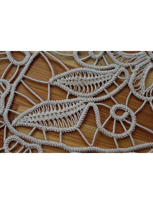 Muguetarts %100 El Emeği Dantel Angles Tepsi Örtüsü