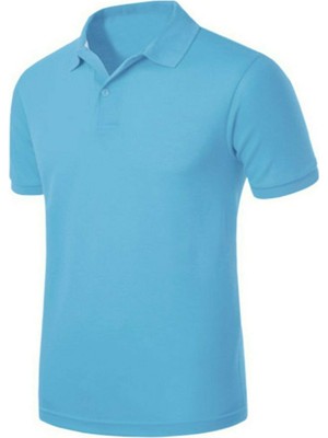Nacar Store Unisex Polo Yaka Kısa Kol Okul T-Shirt