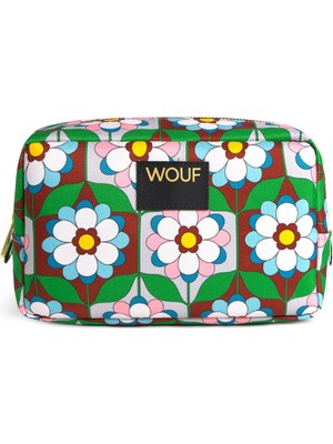 Wouf Kaleido Renkli Baskılı Kadın Makyaj Çantası 20 x 13 cm - Renkli Baskılı Şık Makyaj Çantası