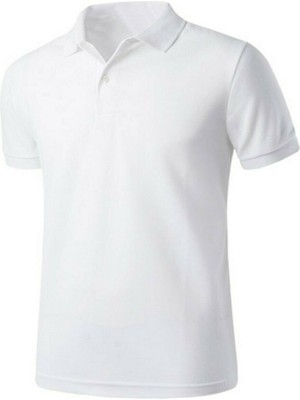 Nacar Store Unisex Polo Yaka Kısa Kol Okul T-Shirt