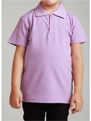 Nacar Store Kız Çocuk Polo Yaka Kısa Kol Okul T-Shirt