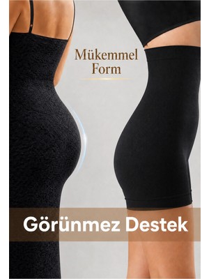 Formactive Yüksek Bel Uzun Paçalı Dikişsiz Korse 1020