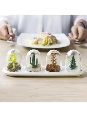 Solmazlar Online Mey Ithalat® Dört Mevsim Baharatlık - Four Seasons Spice Shakers