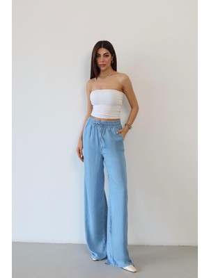 Lacarino 8298 Kadın Palazzo Jean Pantolon