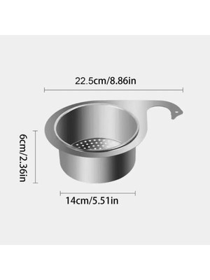 Solmazlar Online Mey Ithalat® Kuğu Tasarımlı Paslanmaz Lavabo Drenaj Sepeti