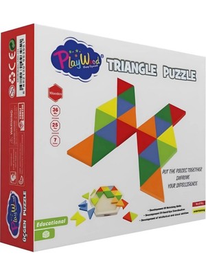 Solmazlar Online Mey Ithalat® Ahşap Üçgen Puzzle