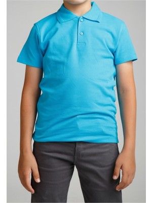 Nacar Store Erkek Çocuk Polo Yaka Kısa Kol Okul T-Shirt