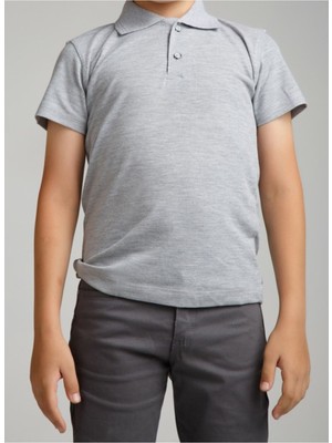 Nacar Store Erkek Çocuk Polo Yaka Kısa Kol Okul T-Shirt