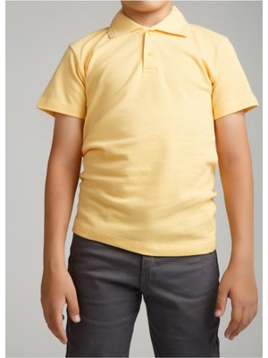 Nacar Store Erkek Çocuk Polo Yaka Kısa Kol Okul T-Shirt