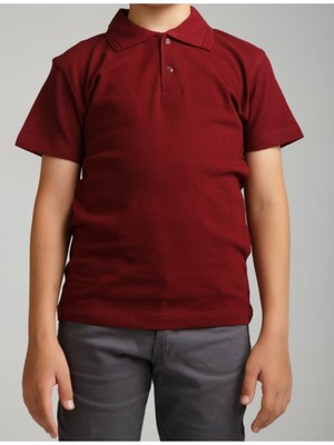 Nacar Store Erkek Çocuk Polo Yaka Kısa Kol Okul T-Shirt