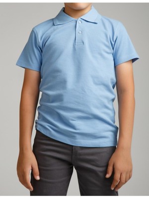 Nacar Store Erkek Çocuk Polo Yaka Kısa Kol Okul T-Shirt