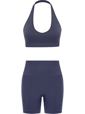 Formactive Füme Büstiyer ve Push Up Dikişsiz Şort Takım