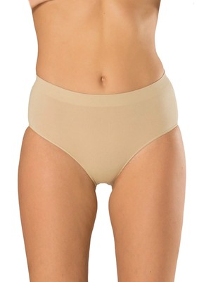 Formactive Kadın Bamboo Slip Dikişsiz Külot - Esnek Iç Giyim & Bej 1320