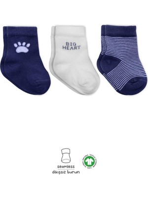 KSB Store 3'lü Penye Soket Çorap 10110 Indigo
