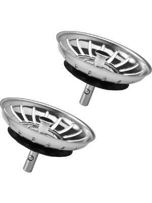 Adet Çöpmak Paslanmaz Çelik Sifon Süzgeci 8 cm Lavabo Evye Süzgeci Lavabo Gider Süzgeci