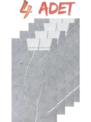 Dekor Kendinden Yapışkanlı Mermer Seramik Desenli Köpük Pvc Duvar Paneli (30X60 cm - 4 Adet - 0
