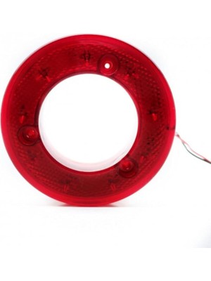Ledli Simit Stop Lamba Su Geçirmez.12-24 Volt 2 Adet Kırmızı