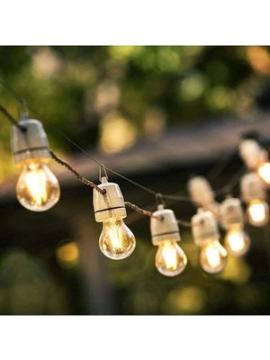 LED Filament Ampul 4 Watt E14 Duy Sarı Işık Dekoratif Vintage Aydınlatma (1, G45 Amber Cam)