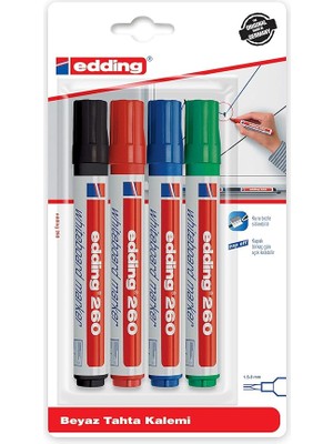 Turkey ED260B499 Edding 260 Beyaz Yazı Tahtası Kalemi