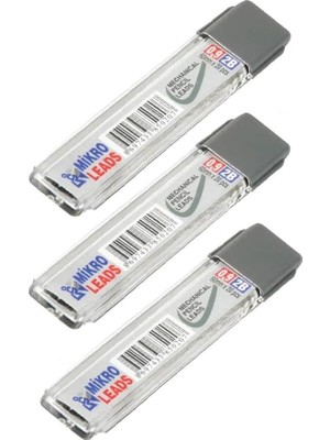 Ucu 2b 0,9 mm 3 Adet Mekanik Uçlu Otomatik Kurşun Kalem Ucu 2b 60MM x 0,9mm Siyah Mikro Uç Kısa