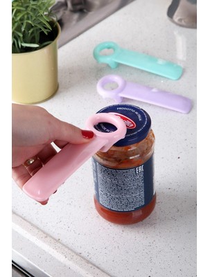 Kavanoz Açacağı 13 cm Renkli Pratik Kapak Açıcı Mutfak Yardımcı Gereci