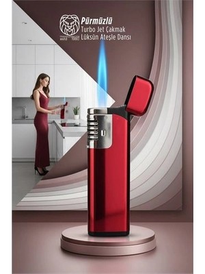 Nacario Pürmüzlü Torch Çakmak: Rüzgara Dirençli Turbo Jet Alev & Lüks Tasarım Mutfak Çakmağı