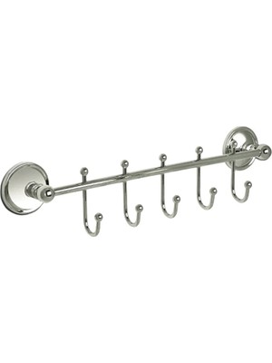 Çelik Banyo Banyo Aksesuarı Çıkmalı Beşli Askılık