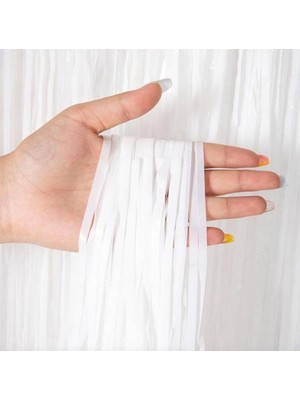 Hace Bazaar Soft Beyaz Renk Duvar ve Kapı Perdesi Ithal 100X200 cm
