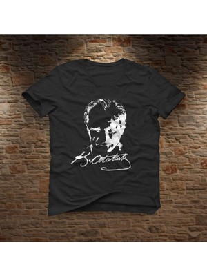 Nacar Store Unısex Çocuk Atatürk Baskılı Tişört