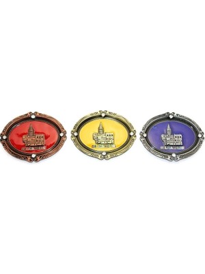 Marsilyan™- Istanbul Temalı Metal Magnet ALK3337