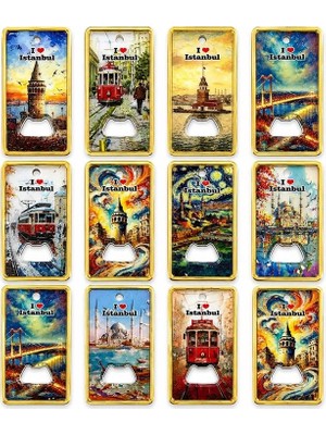 Marsilyan™- Istanbul Temalı Açacaklı Buzdolapı Süsü Magnet ALK5410