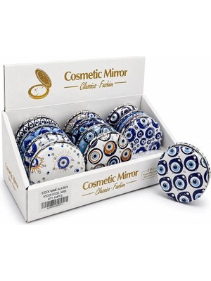 Marsilyan™- Yuvarlak Taşlı El Aynası Kalın ALK5910