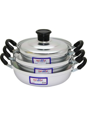3lü Alüminyum Omlet Set No-18-20-22