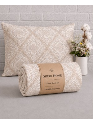 Sheri Home Lastikli Çarşaf Seti %100 Pamuk Yumuşak Dokulu-Kaymaz Tam Geçmeli Fitted Sheet –premium Pamuk 120X200/ 180X200 / 200X200