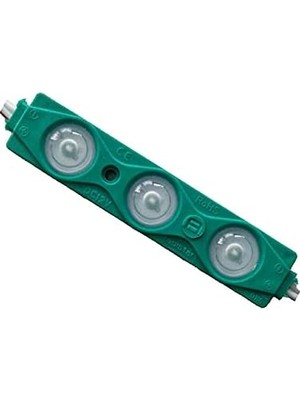 Adet 1.5W 12V Mercekli Modül LED (Yeşil)