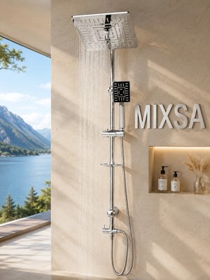 Mixsa Premium Labirent Robot Duş Seti Özel Seri Lüx Tepe Yağmurlama Duş Seti