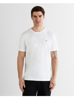 Gant Erkek Bisiklet Yaka Regular Fit Logolu T-Shirt