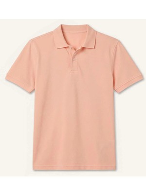 DeFacto %100 Pamuk Regular Fit Polo Somon Tişört E9504AX26SP