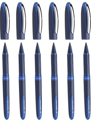 Schneider One Business Mavi Roller Kalem 0,6 mm 6 Adet Ultra-Pürüzsüz Yazma Deneyimi