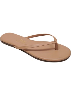 Tkees Kadın Flip Flop Terlik Suni Deri Malzeme ile Rahat ve Şık Yaz Sezonu Terliği