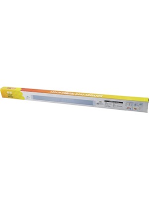 MiraLive Nisaluce EAMP-107 2 Pcs 80W 120CM Kristal Bant Armatür BEYAZ=6500K Alüminyum Kapak IP20 - Y Bağlantı (4887)